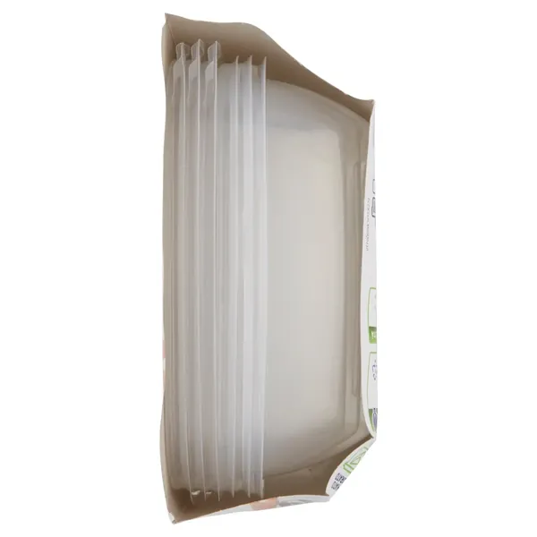 Cuki Recipient cu Capac Ermetic Patrat 1 lt, 3 Buc, Bax 6 Set